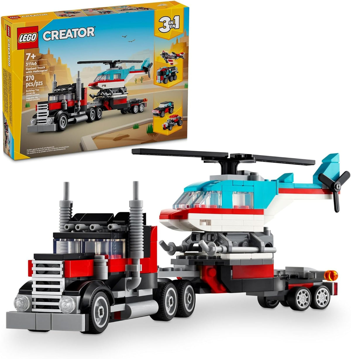 Flatbed Truck with Copter