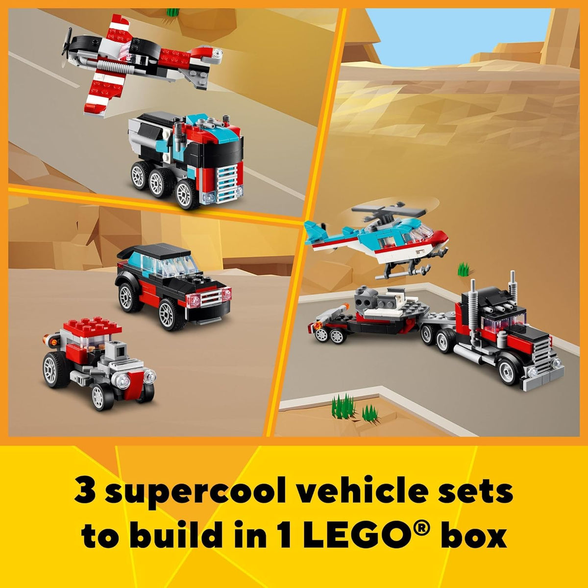 Flatbed Truck with Copter