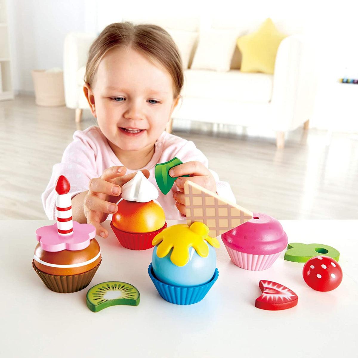 Wooden Cupcakes