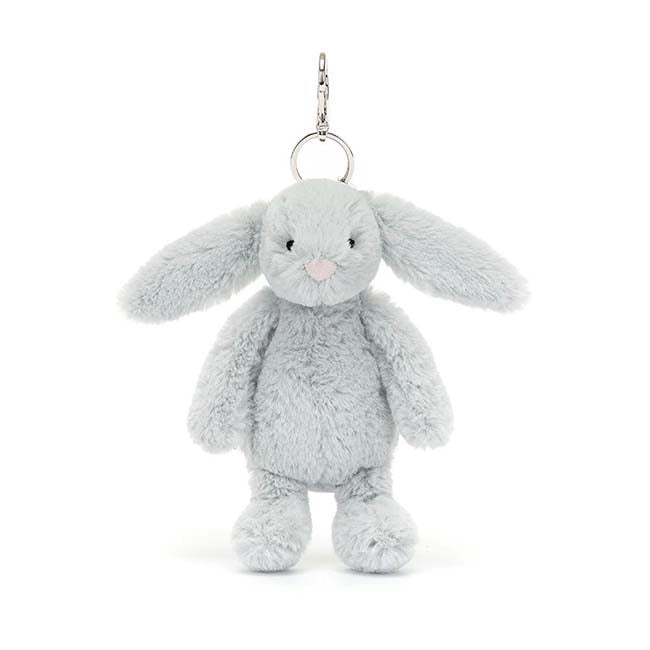 Silver Bunny Bag Charm