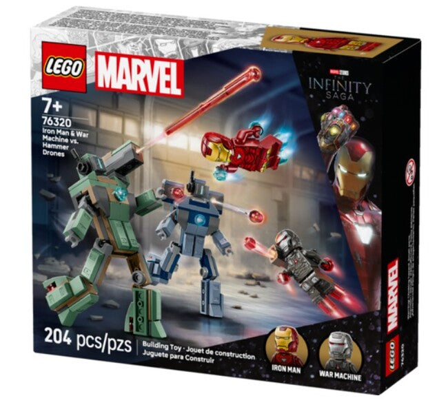 Lego+é-« Marvel Iron Man & War Machine Vs Hammer Drones